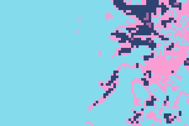 Fargerik pikselert abstrakt bakgrunn med gradient, geometriske former og uskarp effekt for Digit
