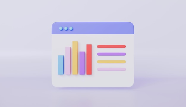 Financial report chart data analysis and web development Sales increase money growth