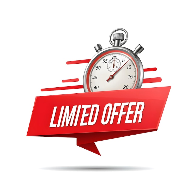 Foto flash sale limited time offer exclusive deal hurry up act now