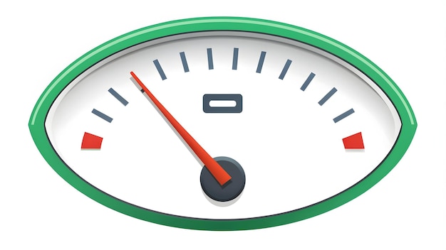 Flat design as Fuel gauge icon with copy space on a blue background concept as A vector image of a f