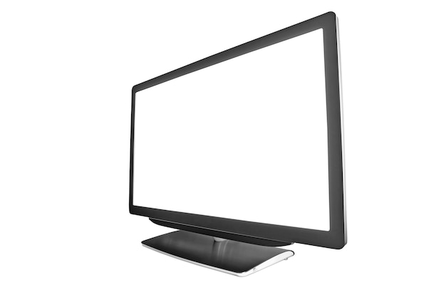 flat television on the white backgrounds