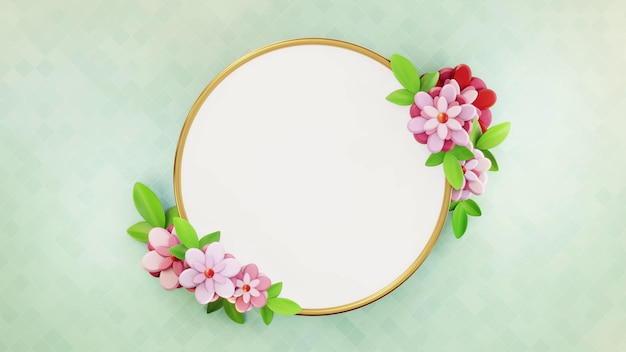 Flower Frame Background