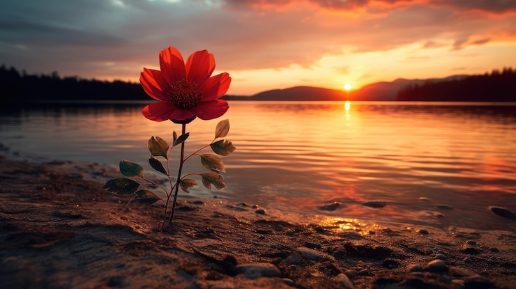 Foto flowers sunset free photo hd background