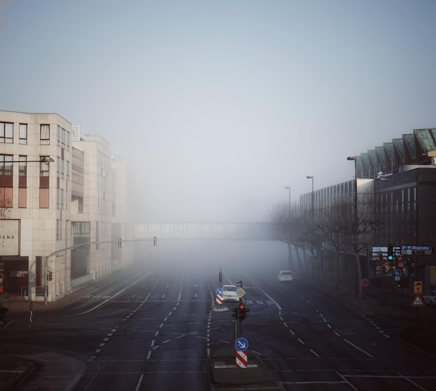 foggy mainstreet