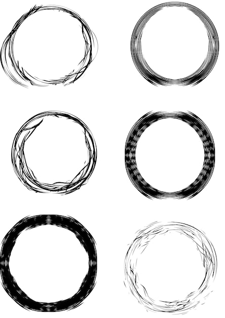 Frames or borders. Set of decorative design elements.