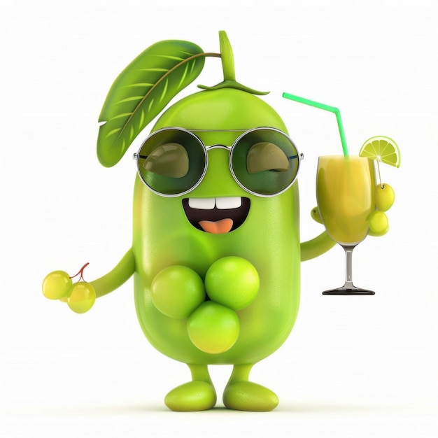 Fresh and Relaxed Peas Characters Collection