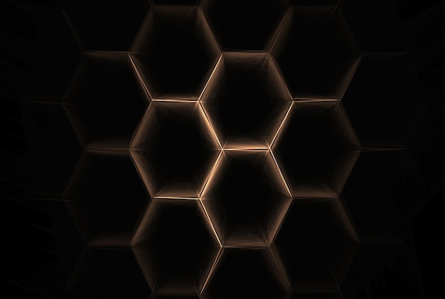 Futuristic abstract background hexagon network pattern geometry shape texture art