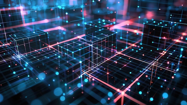 futuristic grid wallpaper
