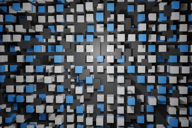 geometric cube mosaic background