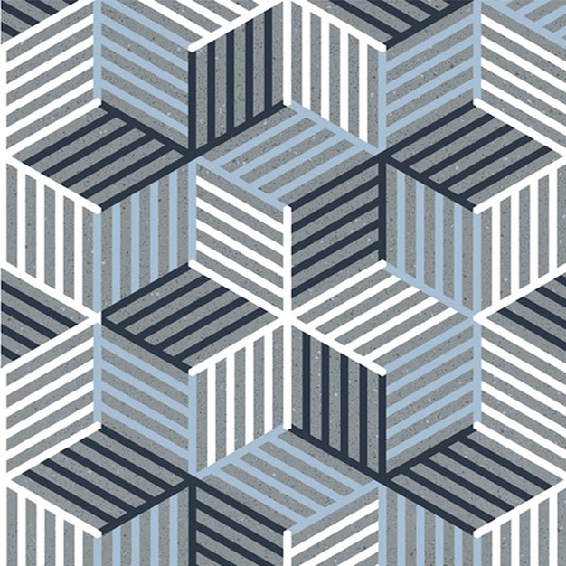 Geometric Cube Pattern