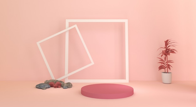 Geometric graphics stage display rendering effect