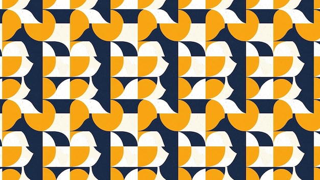 Geometric Mid-Century Modern Pattern