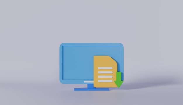 Glossy white icon with a business symbol on a clean background