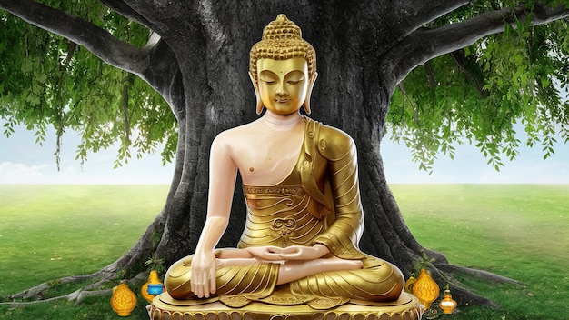 God Buddha Purnima Vesakbuddhistisk festival