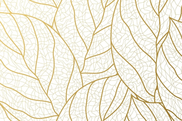golden leaf pattern background