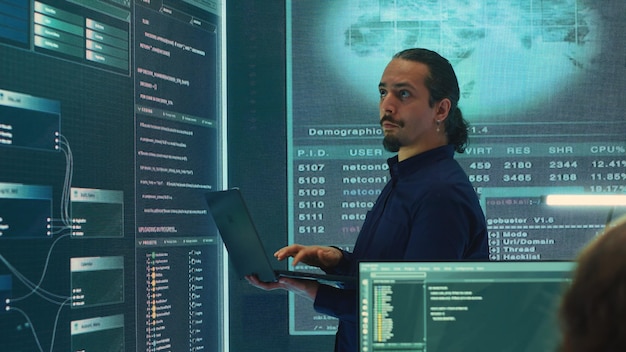 Governmental hacker expert working on securing digital information