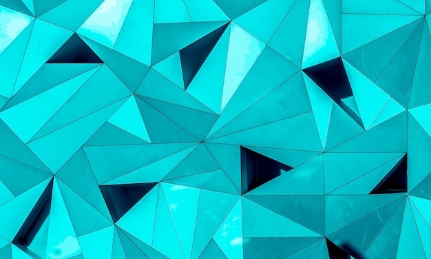 Gradient Royal Aqua Abstract 3d geometric background design