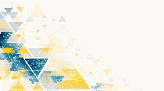 Gul og blå abstrakt kreativ bakgrunn, blå abstrakt bakgrunn, geometrisk bakgrunn