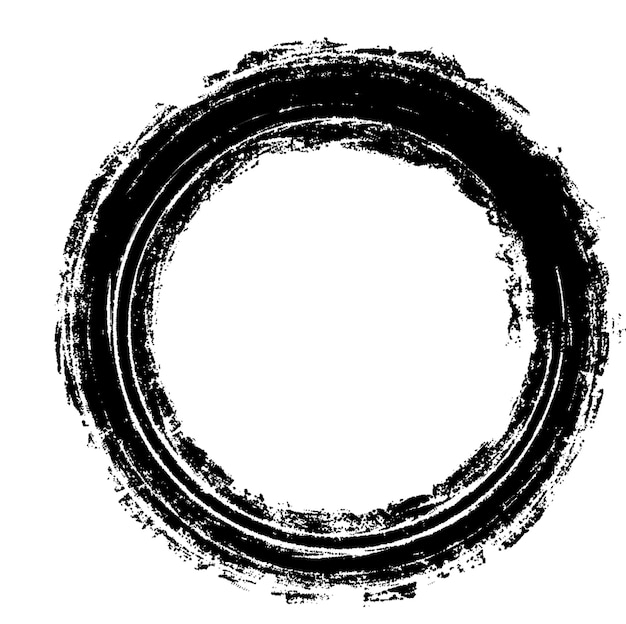 handpainted circles abstract drawing clipart