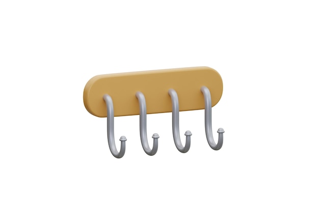 hangers icon isoled white backgroung 3d rendering