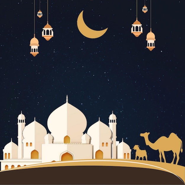 Happy Ramadan Wish Greeting Card
