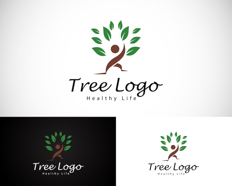 Foto health people nature logo creative design leave herbal fresh healthy mind psychology