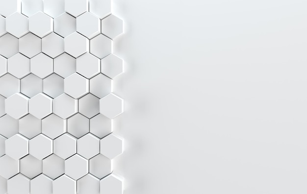 Heksagonal abstrakt bakgrunn Moderne cellulær honeycomb 3d-panel med hexagoner