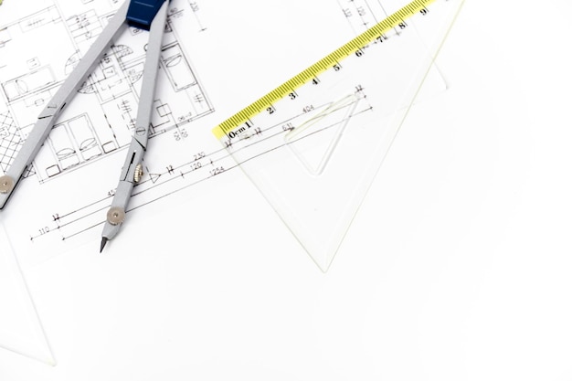 High angle view of umbrellas on paper
