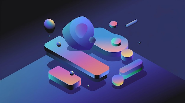 holo 3d abstract shape 3d holo shape 3d abstract sgape image holo 3d shape image