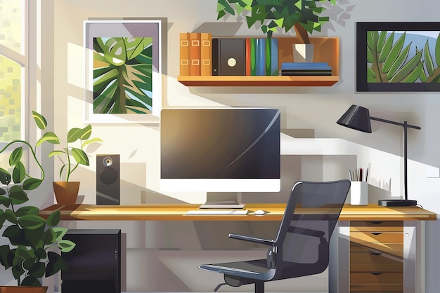 Home Office Bliss Illustrating the Perfect Home Office