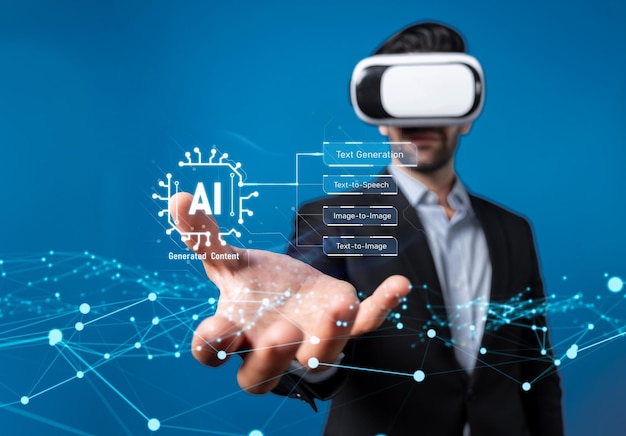 Human interact with ai artificial intelligence brain process generative ai faas