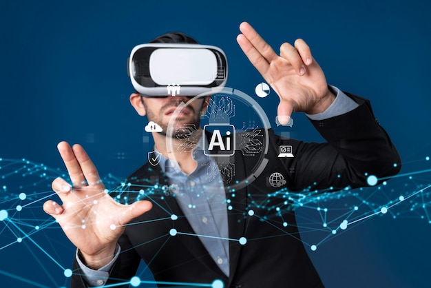 Human interact with AI artificial intelligence brain process generative AI FaaS