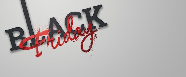 Illustrasjon med bokstaver for Black Friday-salg