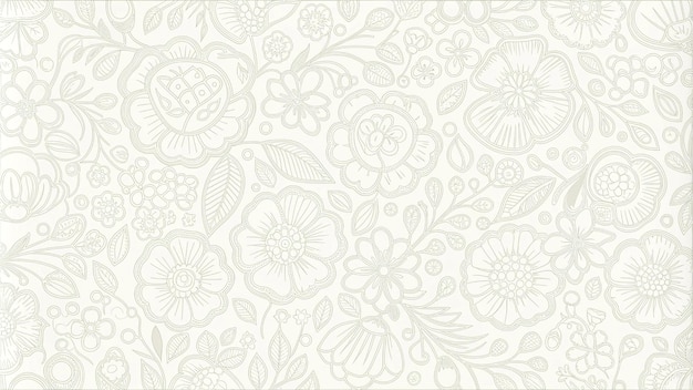 Illustrated Flower Pattern