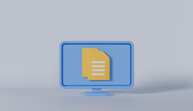 illustration of a technology switch and computer icon concept