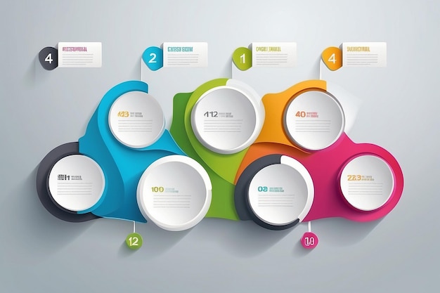 Infografikk design mal kan brukes til layout for arbeidsflyt, tallalternativer, webdesign