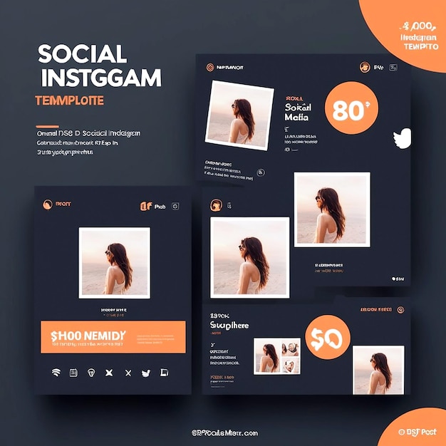 Instagram-mal for innlegg i sosiale medier