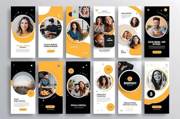 Instagram social media stories templates