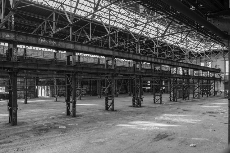 Foto interior of abandoned factory