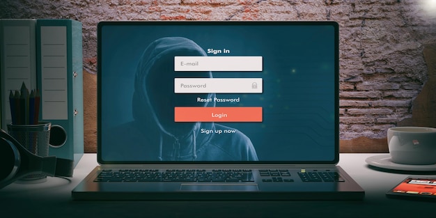 internet security concept 3d illustration