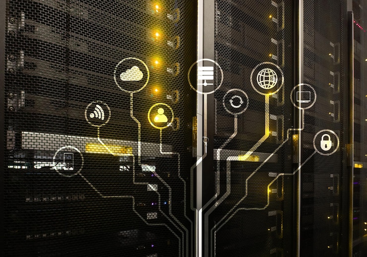 Foto iot internet of things telecommunication concept
