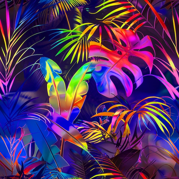 jungle forest pattern design for background social media packaging industry and digital media