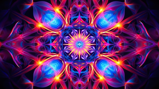 kaleidoscopic geometric formations with hypnotic patterns and mesmerizing visuals