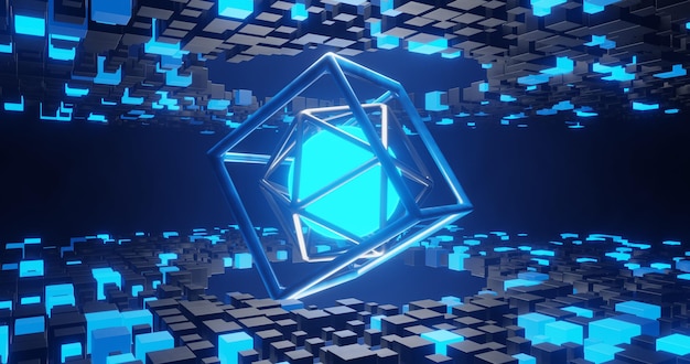 konsept teknologi kreativ bakgrunn 3d design bakteppe