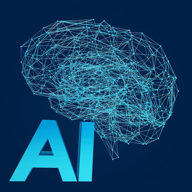 Kunstig intelligens. Menneskelig hjerne. Fremtidens teknologi