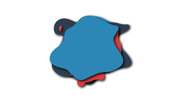 liquid isolated shapes of colored liquid in cartoon style 3d render computer generated backdrop for creative
