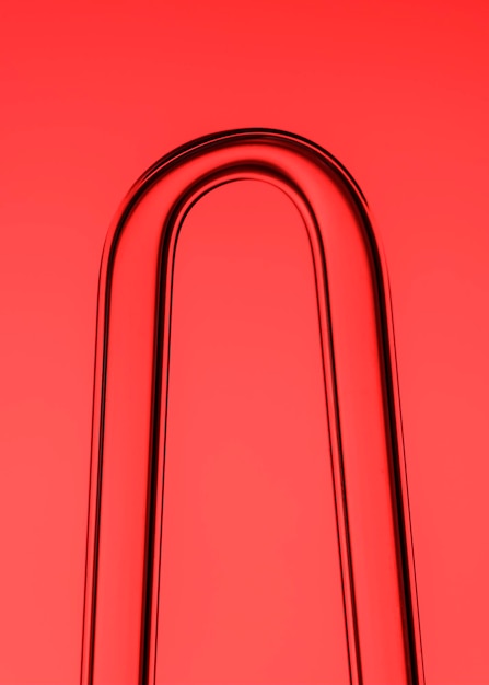 Low angel view of metal against red background