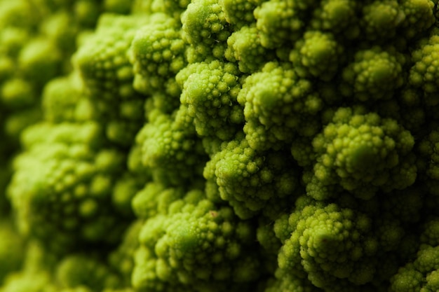 Macro shot of romanesco cauliflower