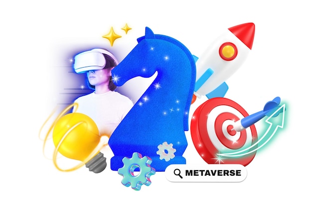 metaverse png collage remix transparent background