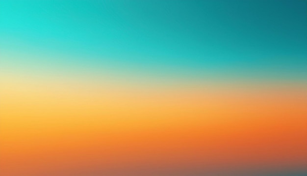 Minimalist Blurred Background with Gradient Colors of Orange and Sky Blue Simple and Colorful Design